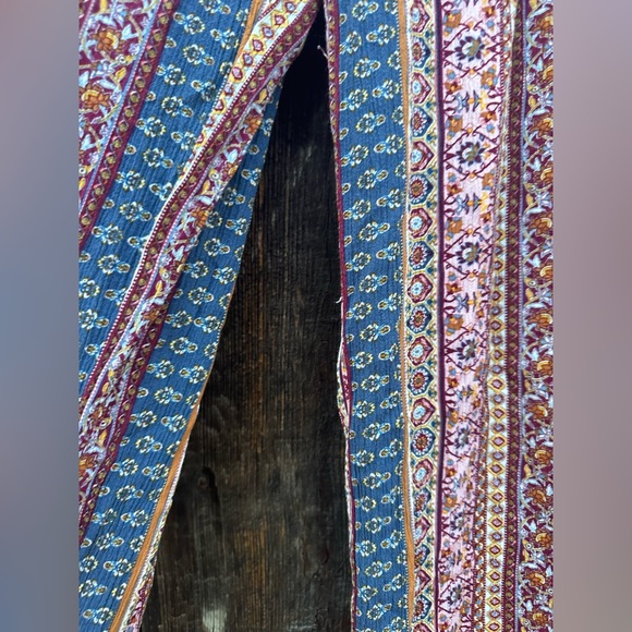 Three Dots Casual Boho Wide Leg Comfy Bohemian Elastic Waist Pants - Picture 10 of 14